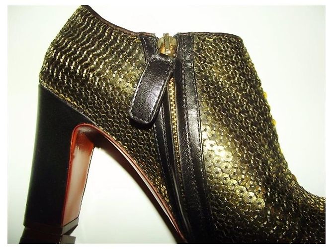 MARC BY MARC JACOBS BOTAS BAJAS BOTINES ORO ANTIGUO S 38.5 Dorado - vista 2