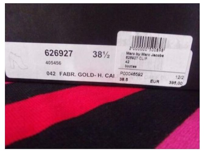 MARC BY MARC JACOBS BOTAS BAJAS BOTINES ORO ANTIGUO S 38.5 Dorado - vista 7