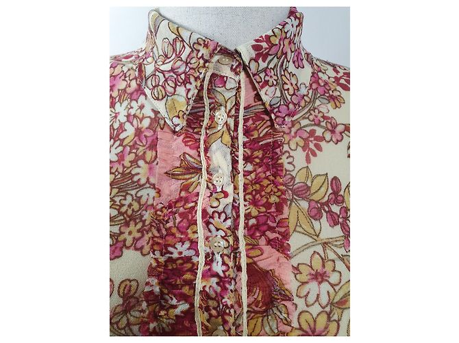 Kenzo Camicia floreale in seta Multicolore - vista 3