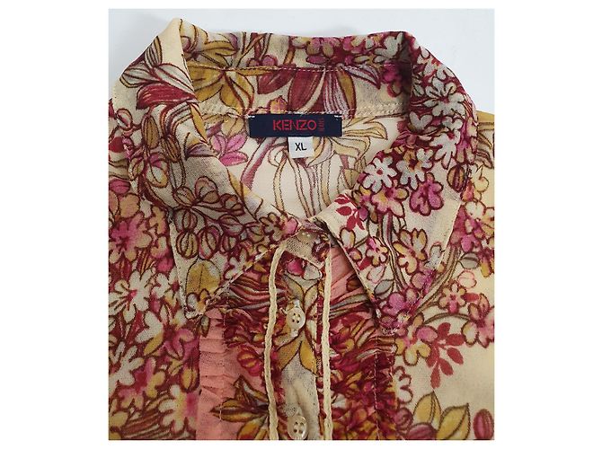 Kenzo Camicia floreale in seta Multicolore - vista 6
