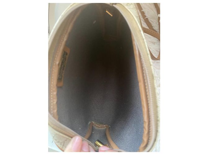 Dior Handtasche beige Leder Wabenmuster - Ansicht 4