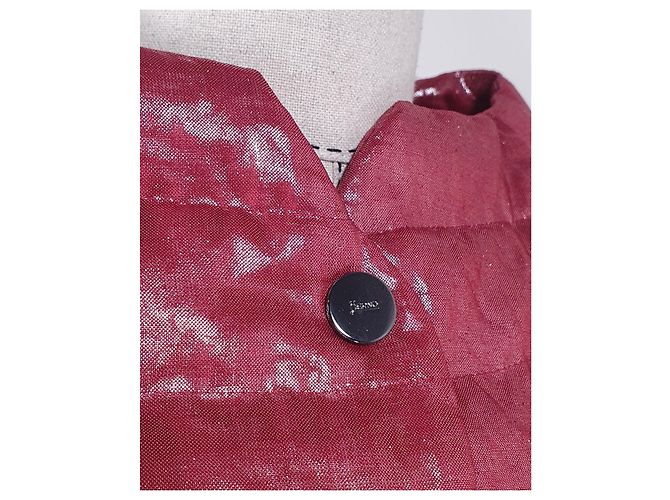 Herno Jacke in Rot aus Leinen Größe 40 - Ansicht 3