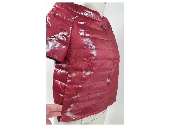 Herno Jacke in Rot aus Leinen Größe 40 - Ansicht 4