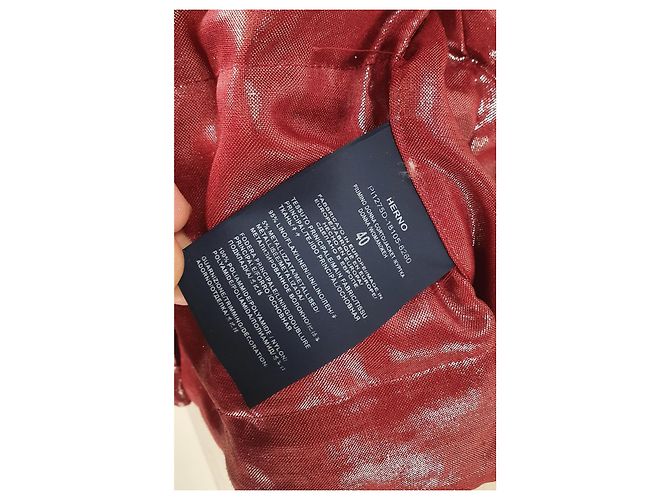 Herno Jacke in Rot aus Leinen Größe 40 - Ansicht 7