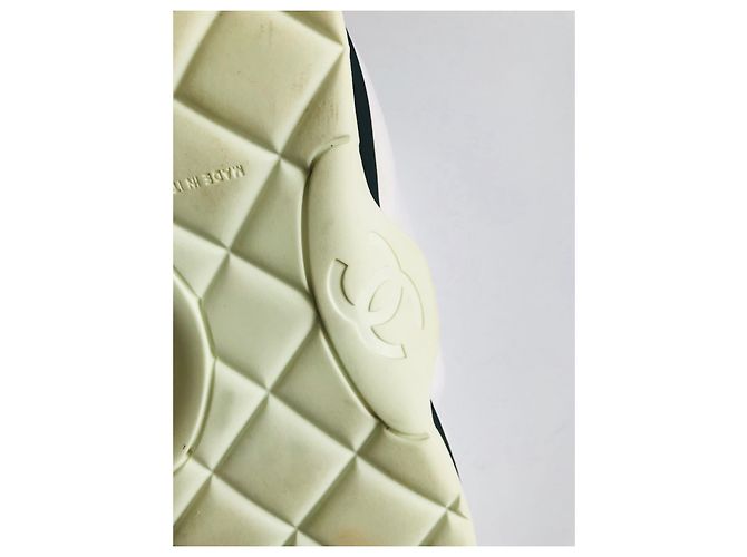 Chanel Speed Stretch Sock Trainer Creme Weiß - Ansicht 13