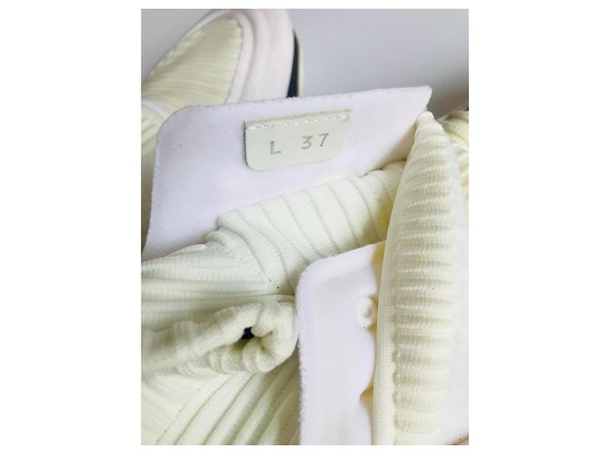 Chanel Speed Stretch Sock Trainer Creme Weiß - Ansicht 14