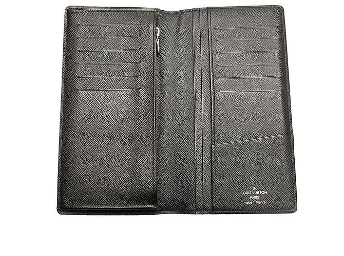 Carteira Louis Vuitton Black Damier Graphite Brazza Preto - vista 5