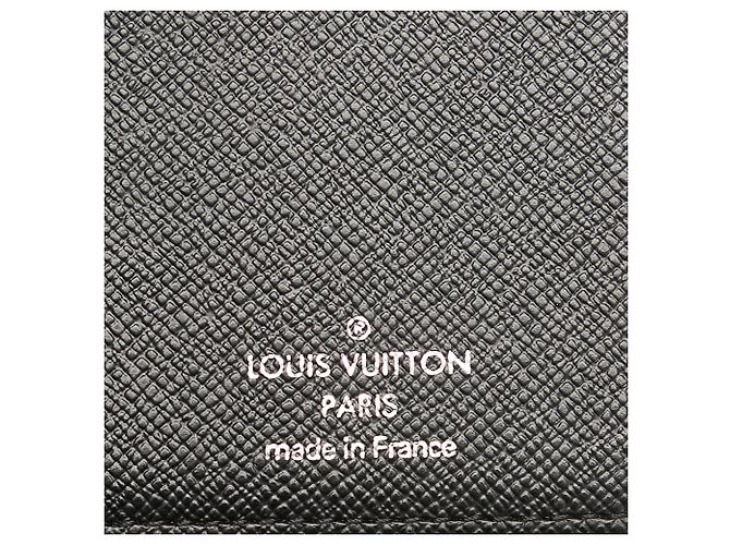 Carteira Louis Vuitton Black Damier Graphite Brazza Preto - vista 7