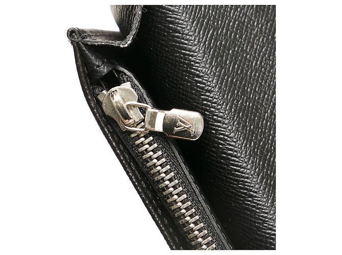 Carteira Louis Vuitton Black Damier Graphite Brazza Preto - vista 9