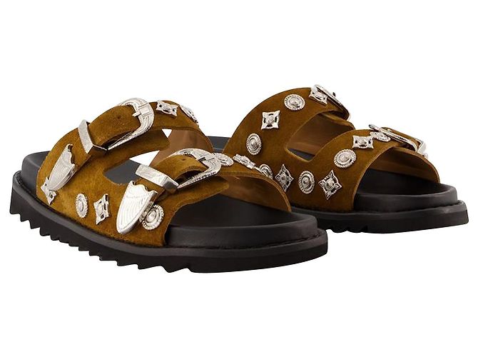 AJ844 Sandali - Toga Pulla - Cachi - Camoscio Verde - vista 2