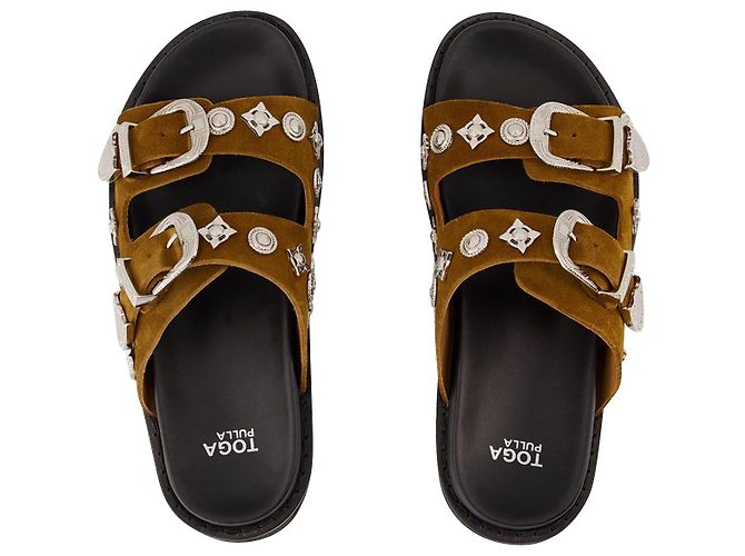 AJ844 Sandali - Toga Pulla - Cachi - Camoscio Verde - vista 4