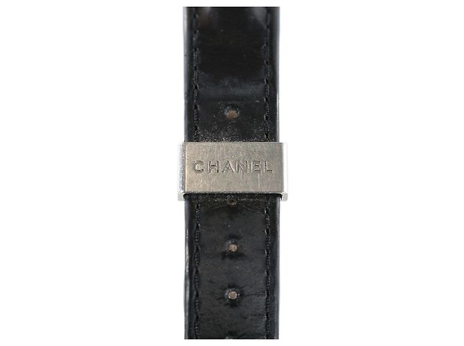 Chanel Black & Silver Leather J12 watch - view 8