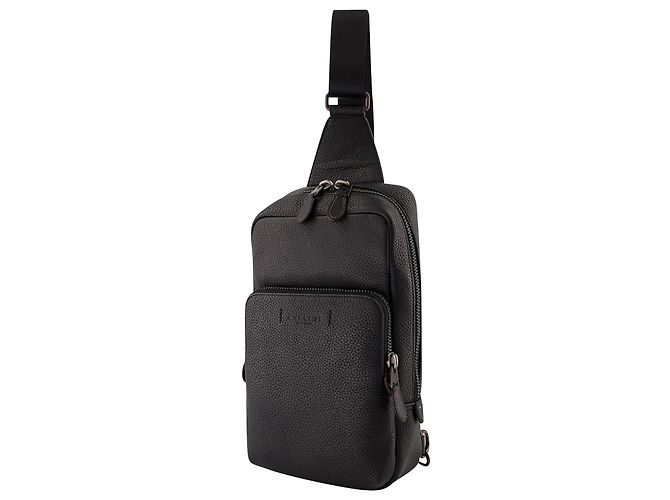 Gotham Pack Crossbody Bag - Coach - Black - Leather - view 2