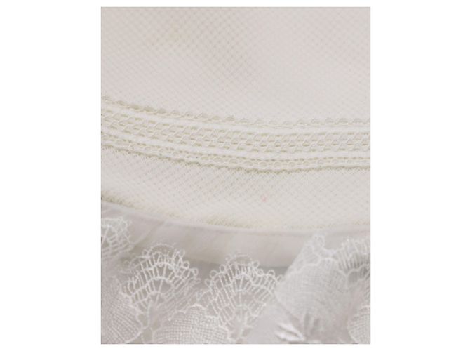 Autre Marque Abito Duchesse Tre Piani in Poliestere Bianco - vista 10