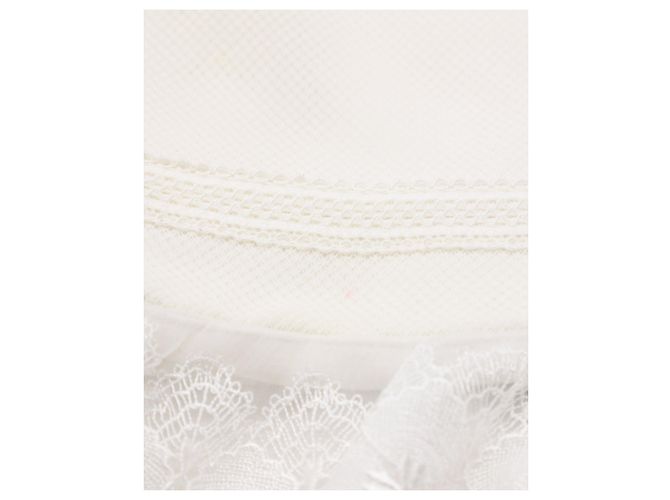 Autre Marque Abito Duchesse Tre Piani in Poliestere Bianco - vista 8