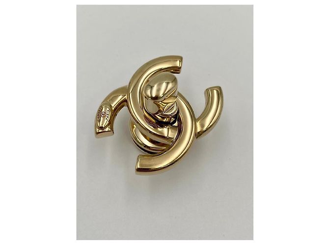 CHANEL chiusura CC turnlock dorata D'oro - vista 2