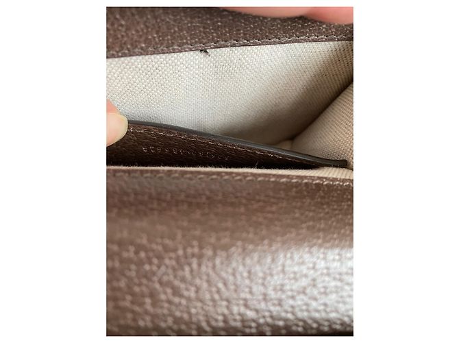 Mini borsa a tracolla Gucci Ophidia GG beige in tela - vista 6