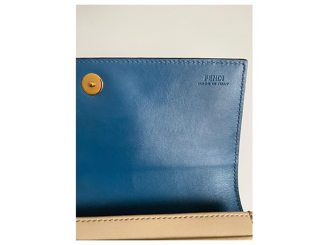 Fendi By The Way Continental Geldbörse Leder Beige - Ansicht 11
