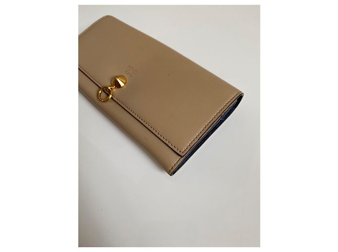 Fendi By The Way Continental Geldbörse Leder Beige - Ansicht 6
