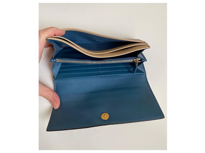 Fendi By The Way Continental Geldbörse Leder Beige - Ansicht 9