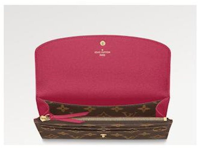 Cartera Louis Vuitton Emilie Fuchsia Monogram Fucsia - vista 2