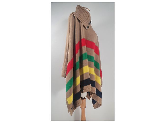 Poncho Ralph Lauren Multicor Lã Algodão Nylon - vista 4