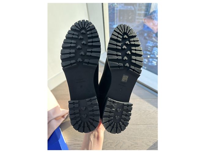 Stuart Weitzman City stivali sopra il ginocchio in camoscio e neoprene nero - vista 7