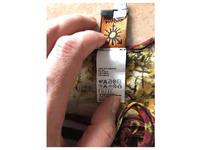 Camicetta Tunica Jean Paul Gaultier Cyber Dot Patchwork Mesh Multicolore - vista 6