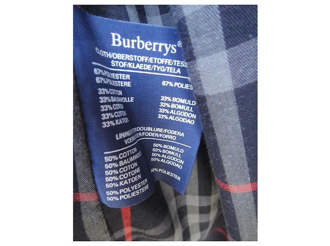 impermeable Burberry tamaño 42 Azul marino - vista 6