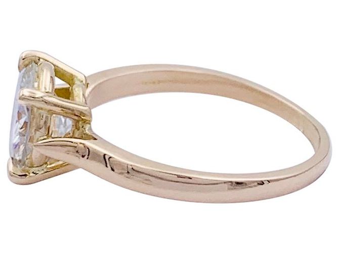 inconnue Solitärring aus Roségold, Diamant 1,56 Karat. - Ansicht 4