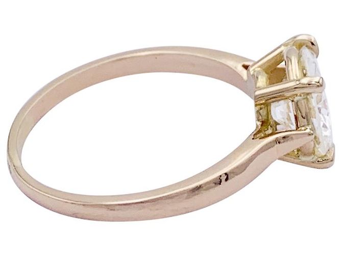 inconnue Solitärring aus Roségold, Diamant 1,56 Karat. - Ansicht 5