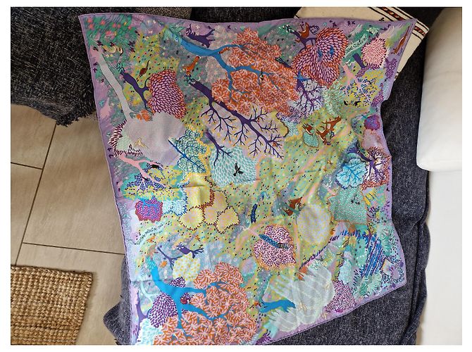 Autre Marque Foulard in seta Hermès In an English Garden 90 cm Multicolore - vista 10