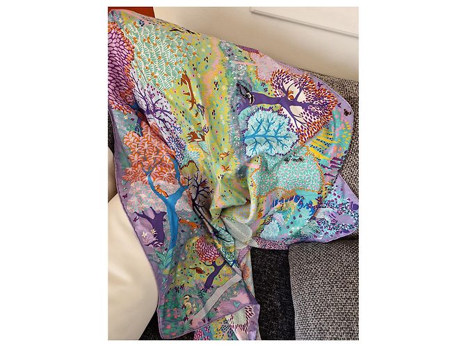 Autre Marque Foulard in seta Hermès In an English Garden 90 cm Multicolore - vista 11