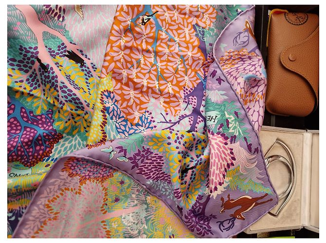 Autre Marque Foulard in seta Hermès In an English Garden 90 cm Multicolore - vista 13