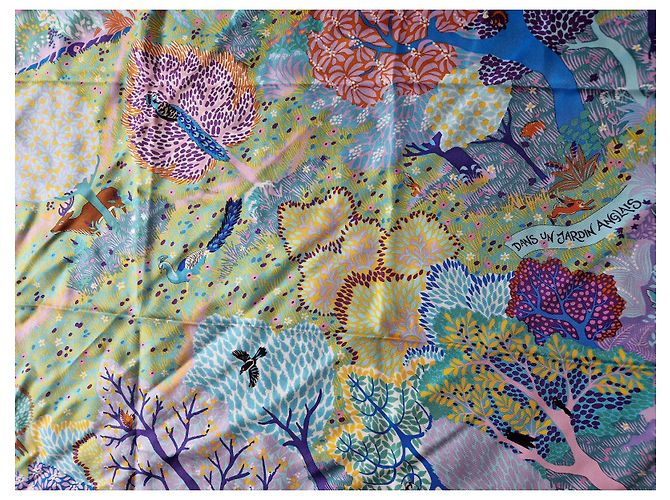 Autre Marque Foulard in seta Hermès In an English Garden 90 cm Multicolore - vista 2