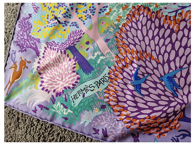 Autre Marque Foulard in seta Hermès In an English Garden 90 cm Multicolore - vista 4