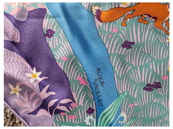 Autre Marque Foulard in seta Hermès In an English Garden 90 cm Multicolore - vista 6
