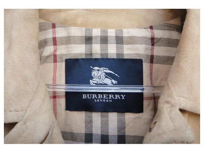 Burberry wildlederjacke größe 42 Beige - Ansicht 2