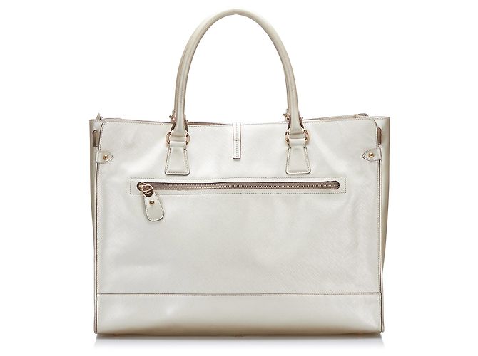 Salvatore Ferragamo Borsa Tote Briana Bianca Ferragamo - vista 3