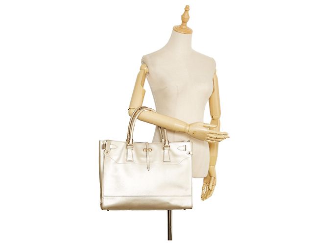 Salvatore Ferragamo Borsa Tote Briana Bianca Ferragamo - vista 9