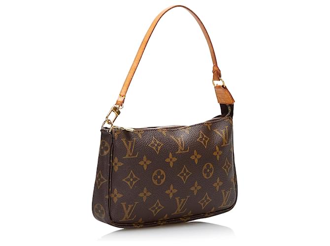 Louis Vuitton Brown Monogram Pochette Accessoires Marrone - vista 2