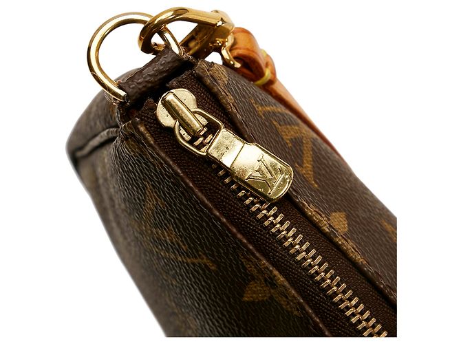 Louis Vuitton Brown Monogram Pochette Accessoires Marrone - vista 8