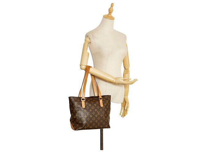 Louis Vuitton Brown Monogram Cabas Piano Marrone - vista 12