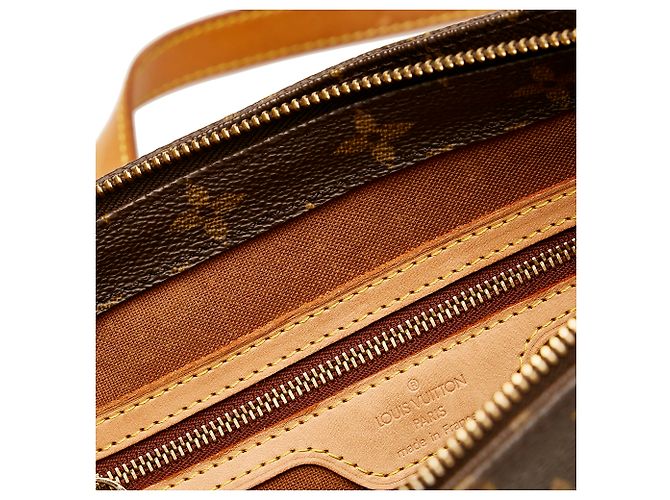 Louis Vuitton Brown Monogram Cabas Piano Marrone - vista 9