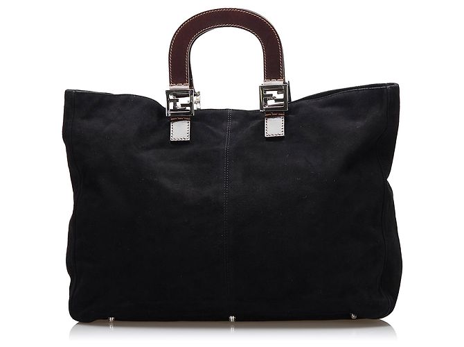 Fendi Tasche aus schwarzem Wildleder - Ansicht 3