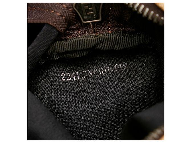 Baguette Zucchino Marrone Fendi - vista 8