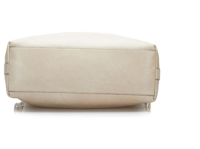 Borsa in pelle Miss GG bianca Gucci Bianco - vista 4