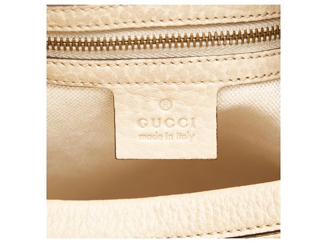 Borsa in pelle Miss GG bianca Gucci Bianco - vista 6