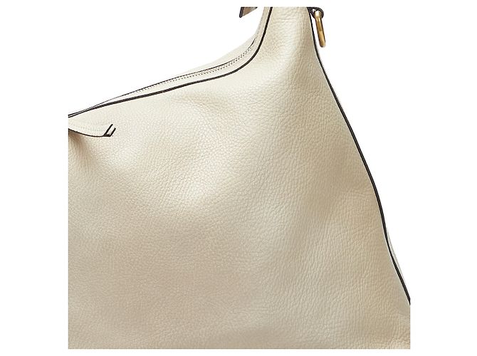 Borsa in pelle Miss GG bianca Gucci Bianco - vista 9