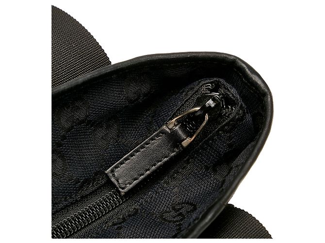 Gucci Black GG Canvas Handbag Nero - vista 10